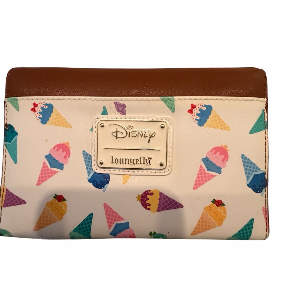 Disney Loungefly Ice Cream Print Handbag/Crossbody and Wallet Set - Multicolor - Picture 3 of 5